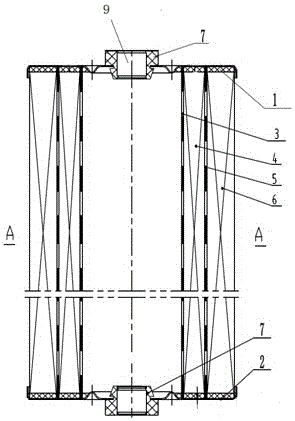 Oil product cyclic purification device with two-stage integrated combined filter core