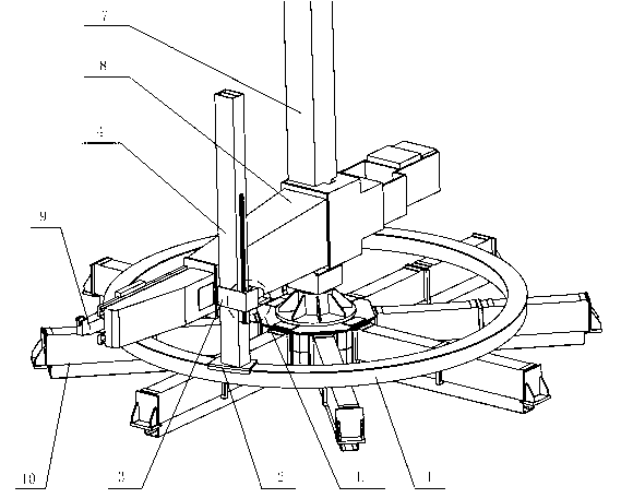 Stiffness compensation device for remanufactured cantilever beam of heavy-duty machine