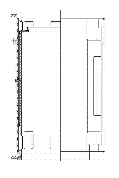 Novel low temperature rising water-cooling stator engine base and welding method thereof