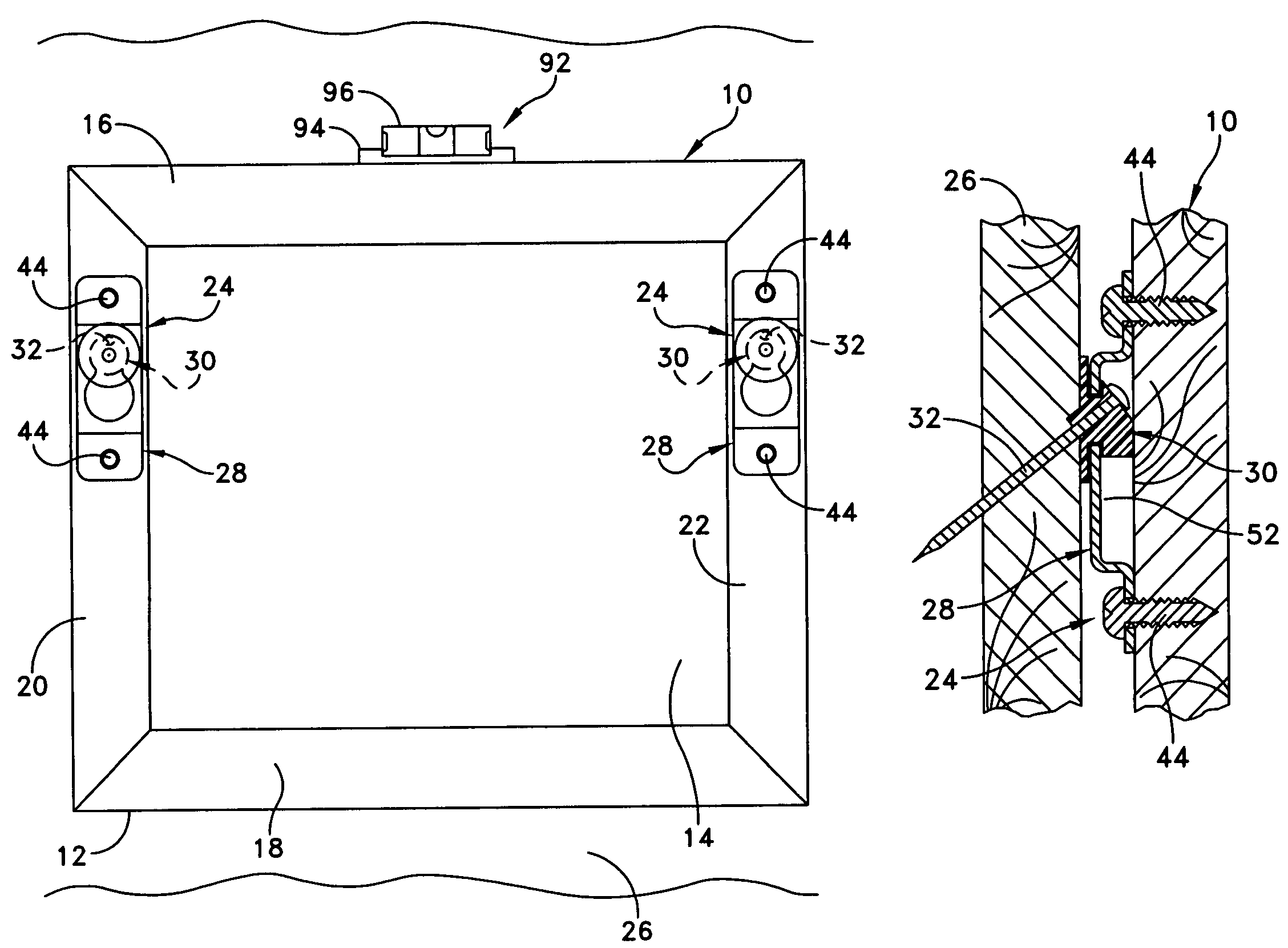 Picture hanger assembly and method