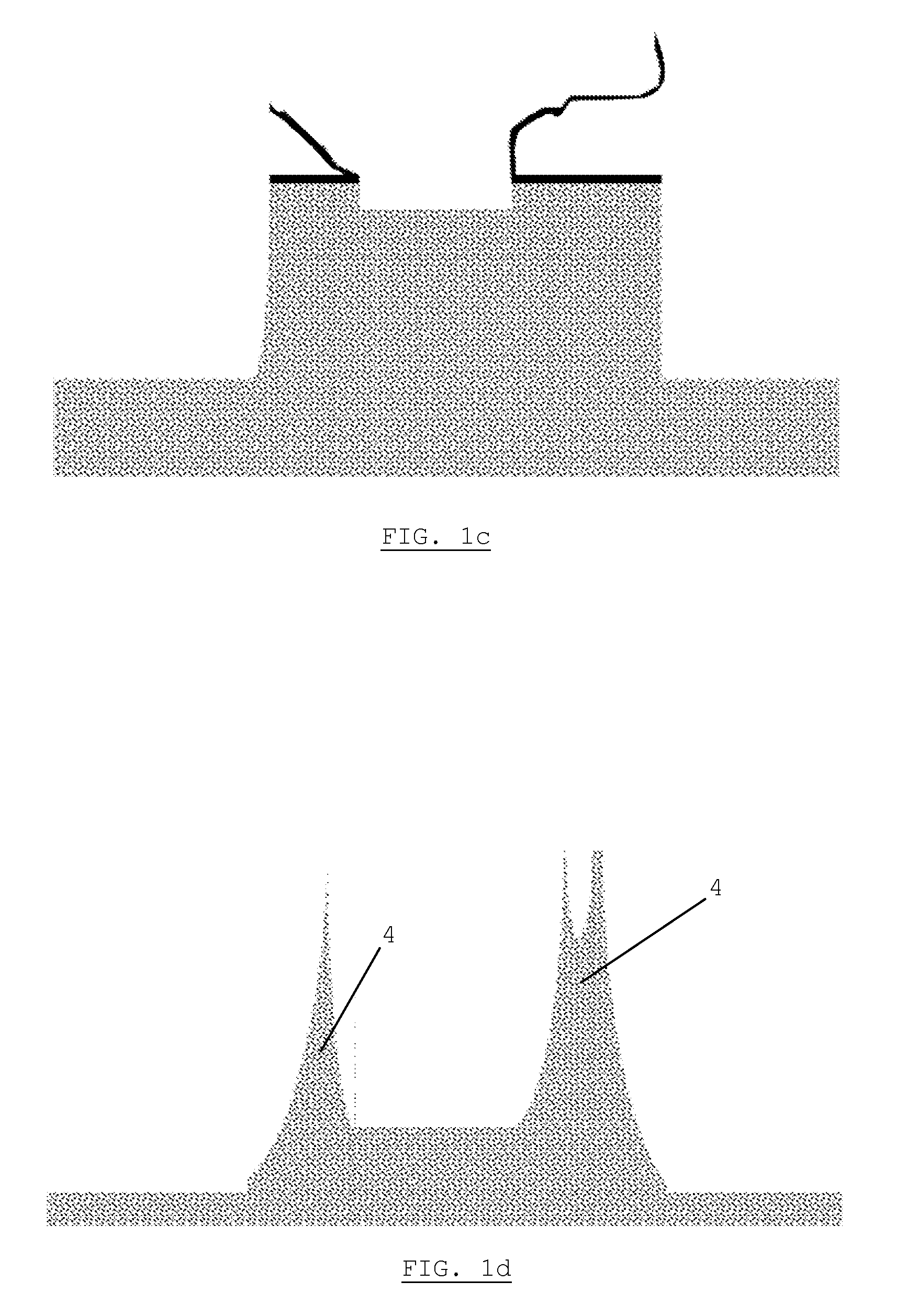 Method for etching 3D structures in a semiconductor substrate, including surface preparation