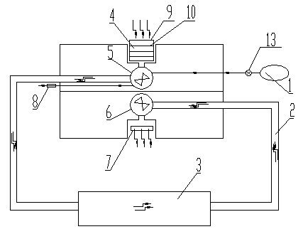 Pneumatic cooling and air purifying system