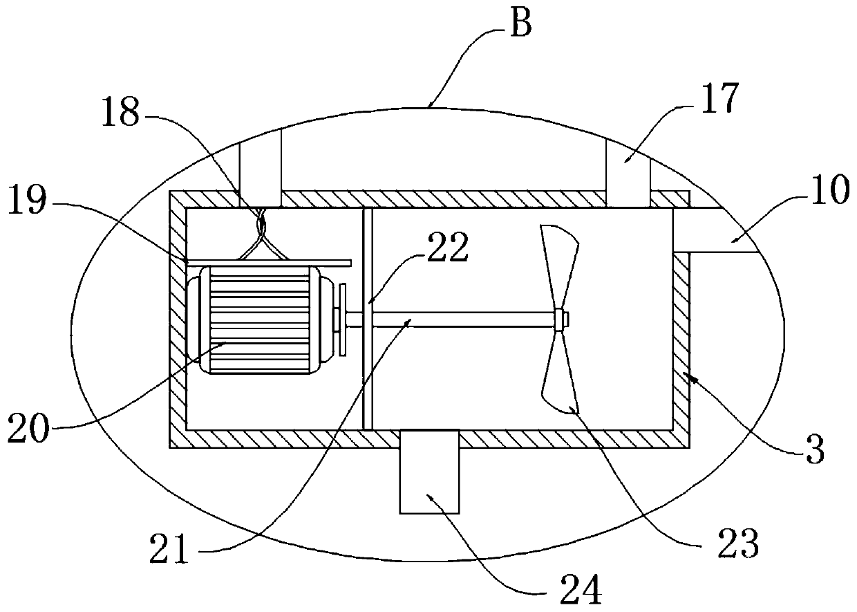 Filtering equipment of self-cleaning dust collector for spinning