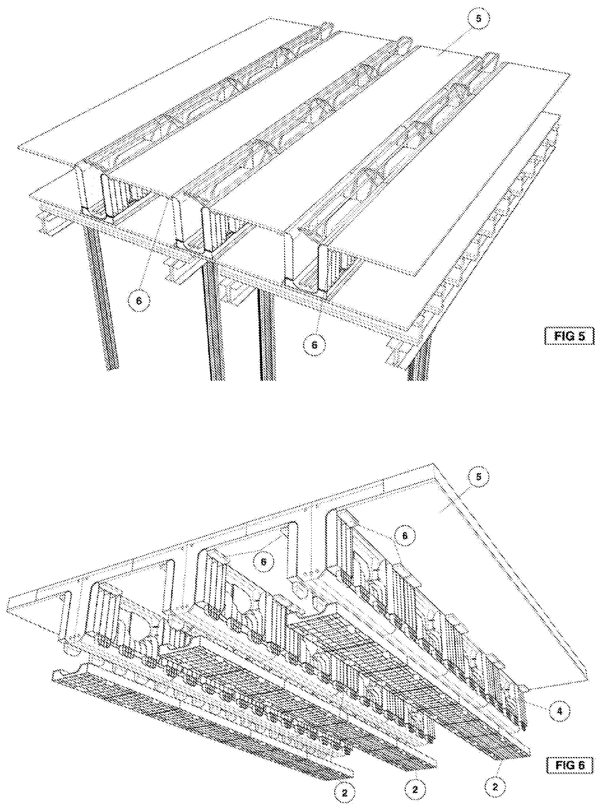 Moulding unit for girder construction by means of quick-assembly systems