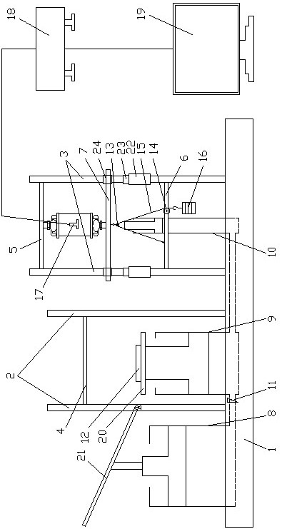Single-shaped pulling-pressing double-function creepmeter