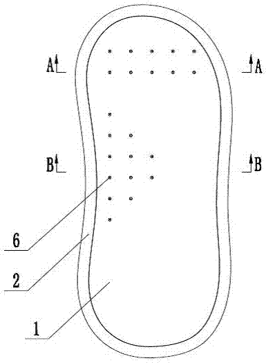 Spontaneous breathing type airbag sole