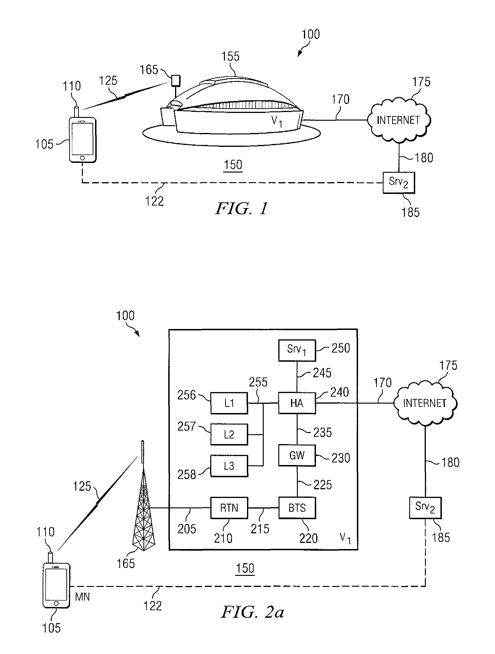 System and method for supporting mobile unit connectivity to venue specific servers