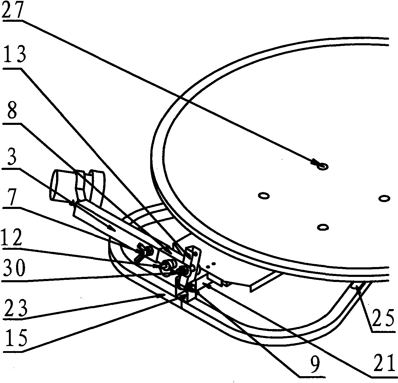 Portable paraboloid satellite earth antenna capable of being rapidly erected and folded