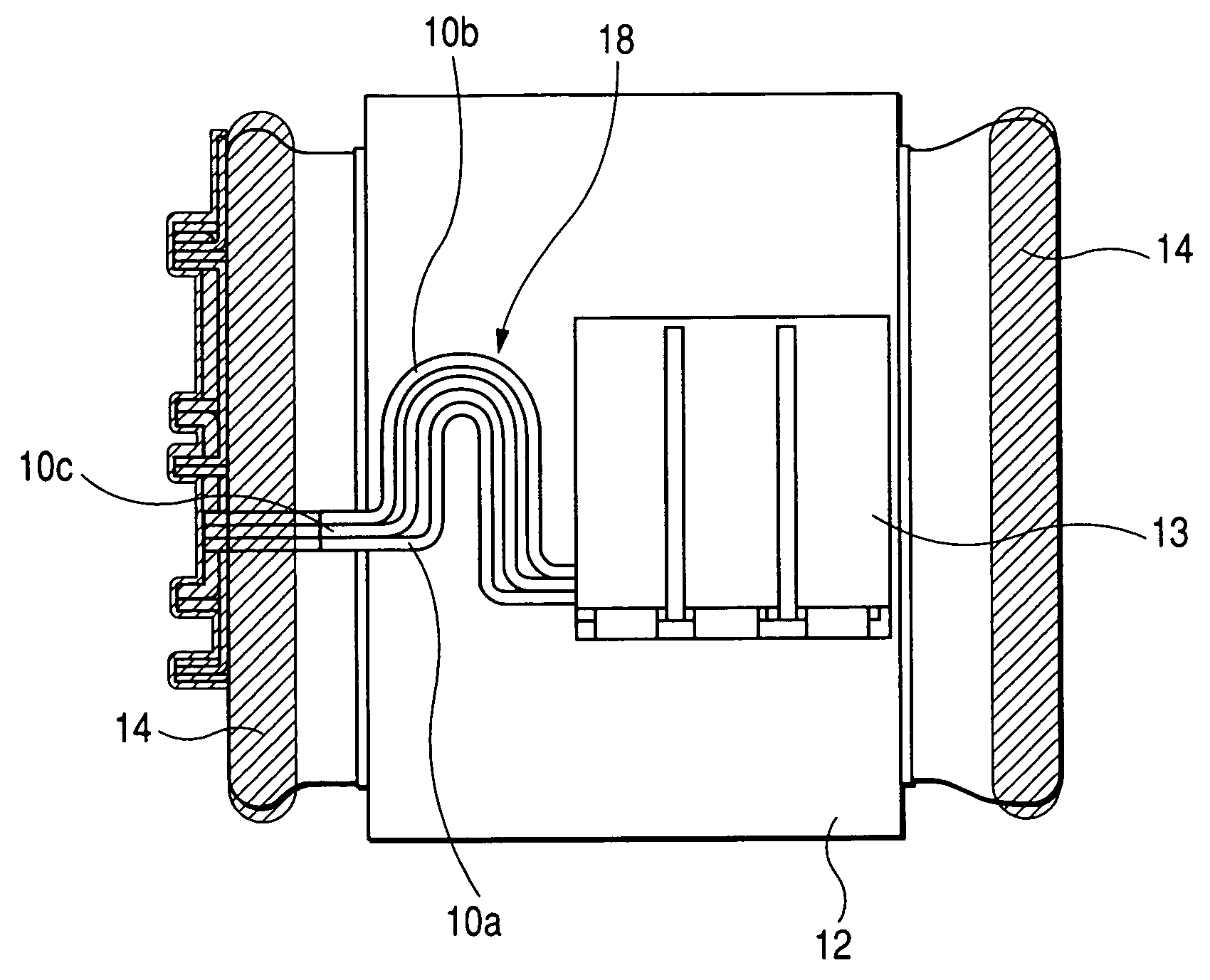 Segment connection type electric rotating machine
