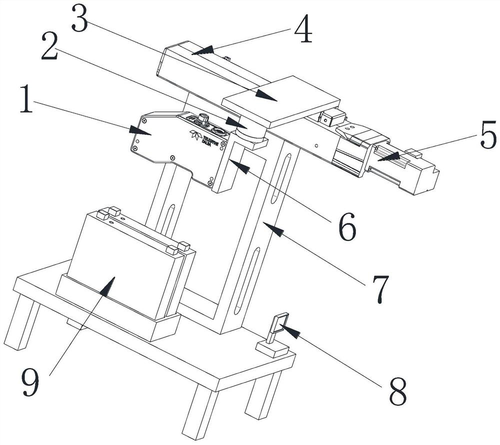 Power battery sealing nail welding detection device and method