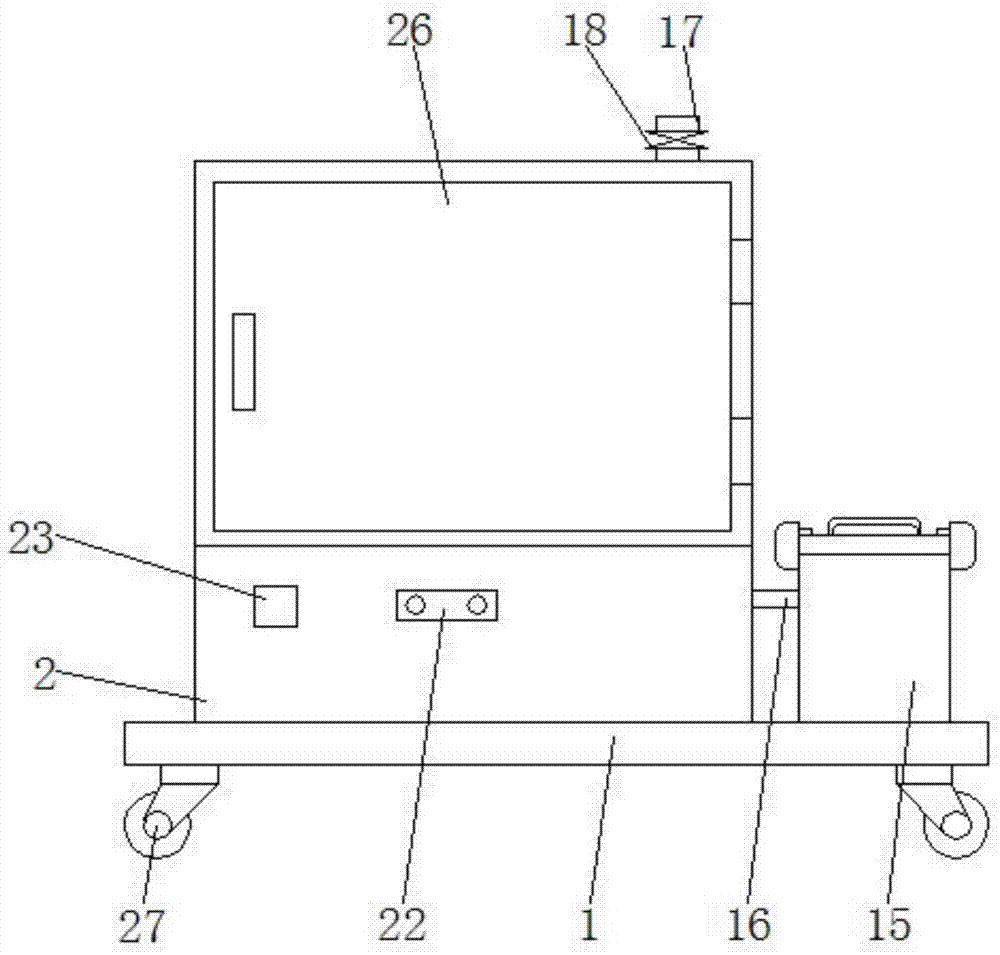 Disinfecting and drying device for medical devices