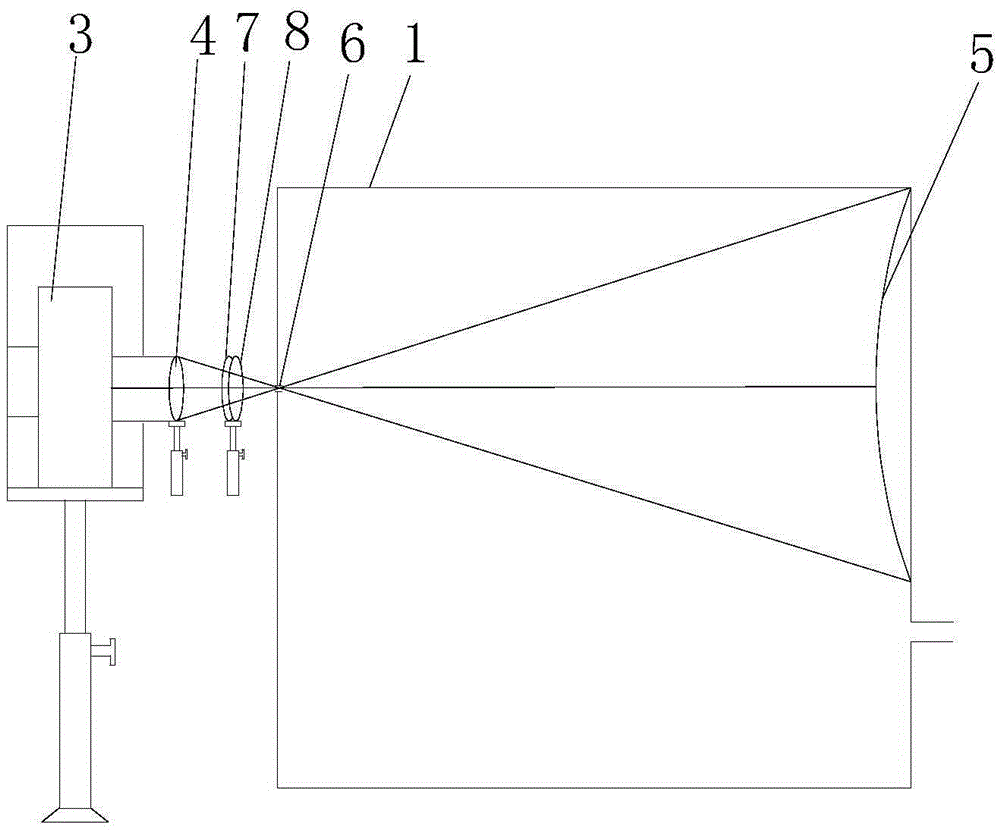 Tunnel lighting environment simulation device