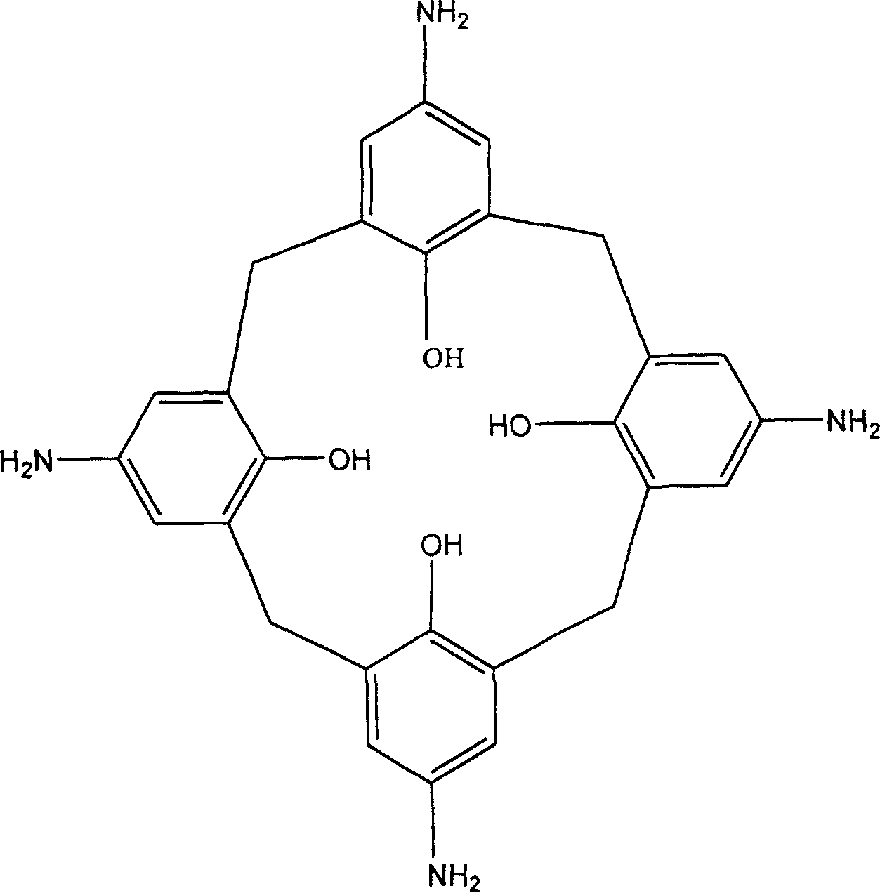 Multi oxometallate and amination calixarene self assembled organic-inorganic composite film