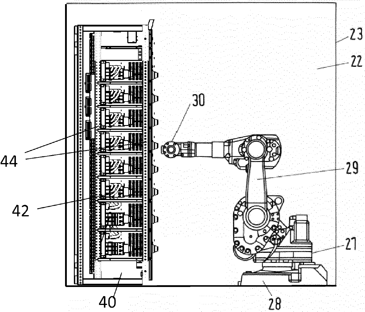 Substation containing switchgear or controlgear with unmanned operation and maintenance