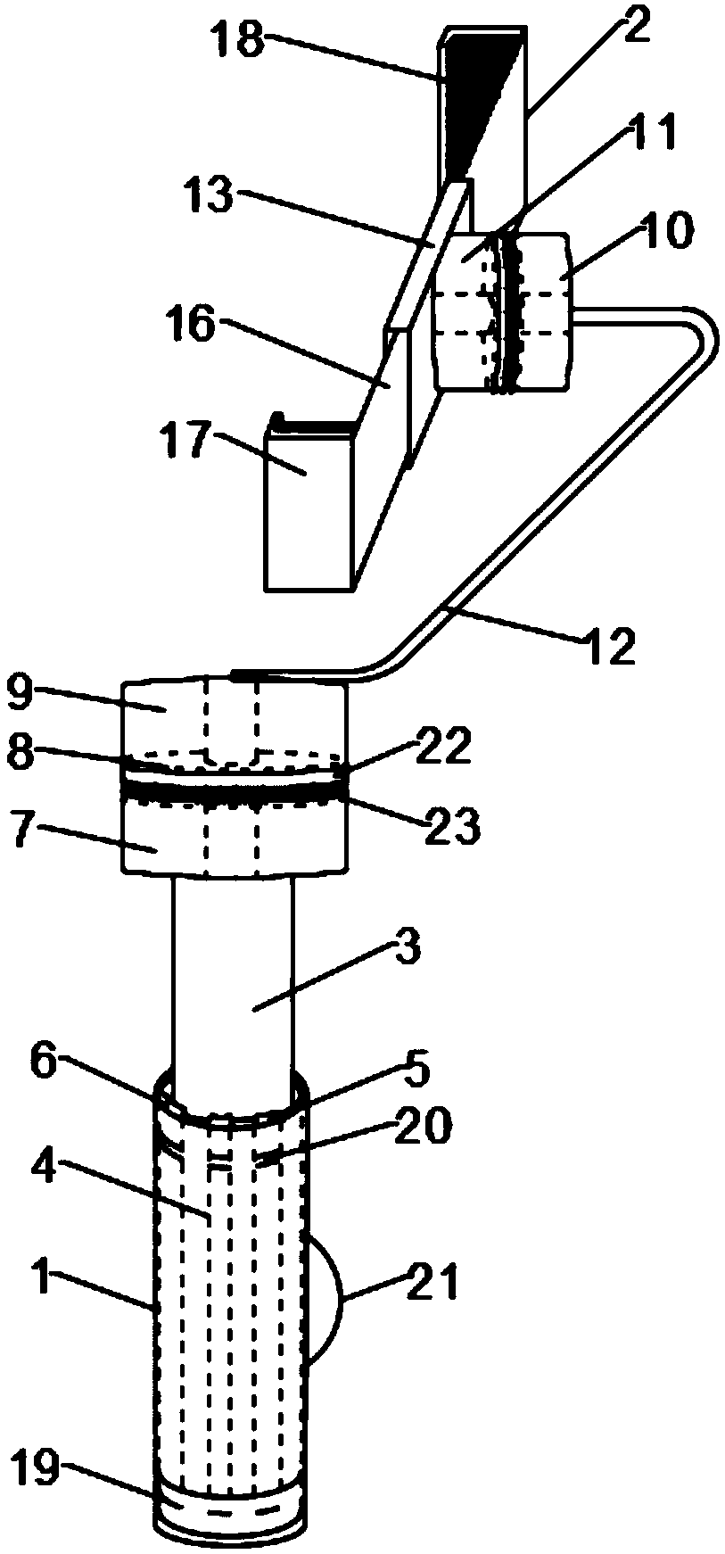 Anti-shaking mobile phone selfie stick