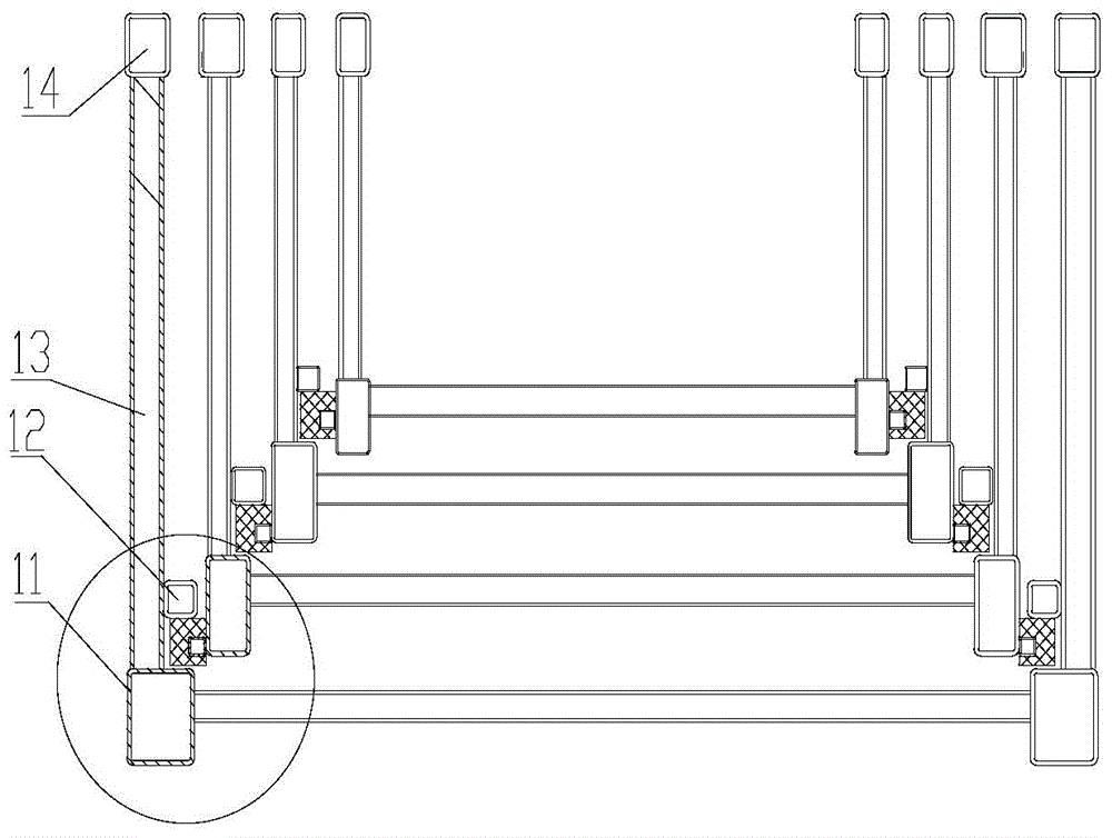 Scaling ladder engineering machinery and ladder assembly of scaling ladder engineering machinery