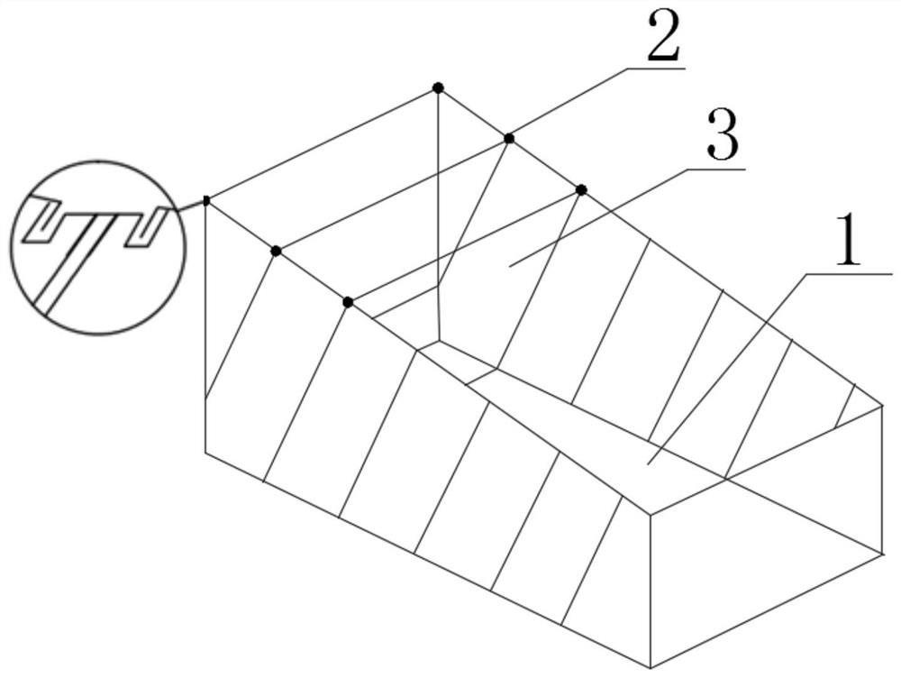 A method for making a transparent rock-like dumping model sample