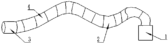 Charging line positioning system used for new energy automobile