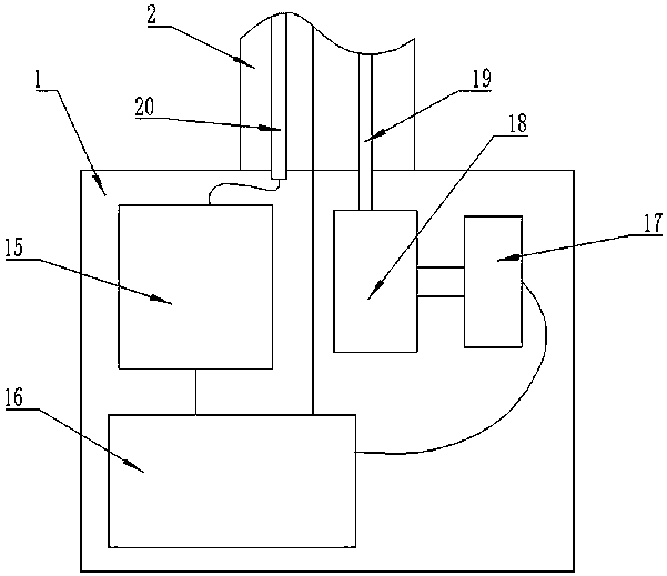 Charging line positioning system used for new energy automobile