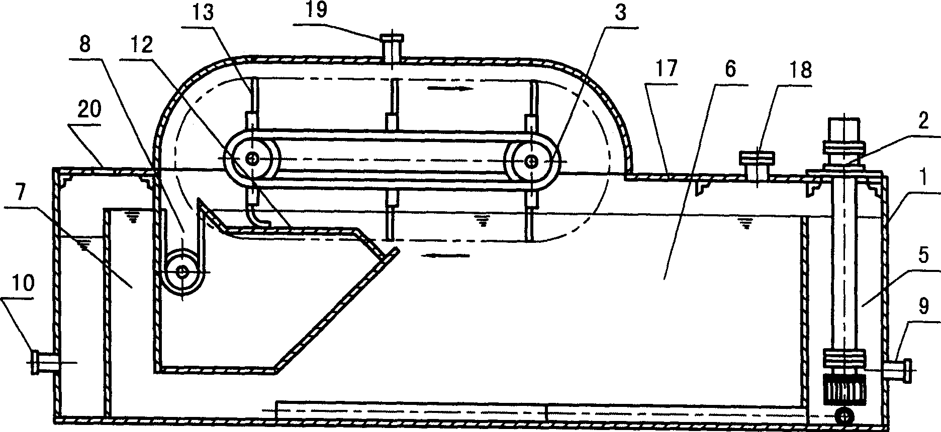 Impeller air-entrainer air-float device