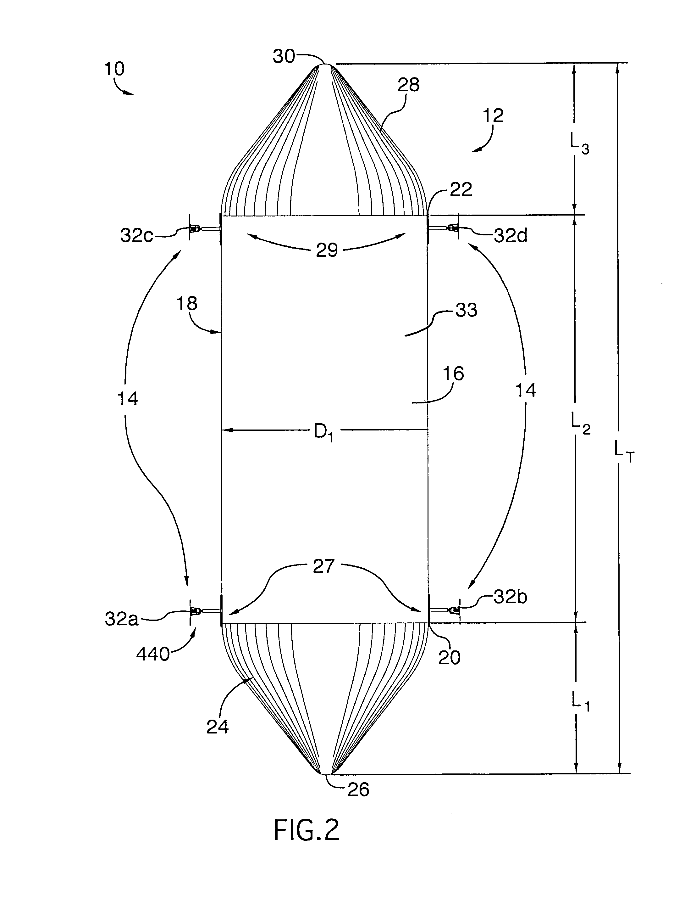Propulsion and steering system for an airship