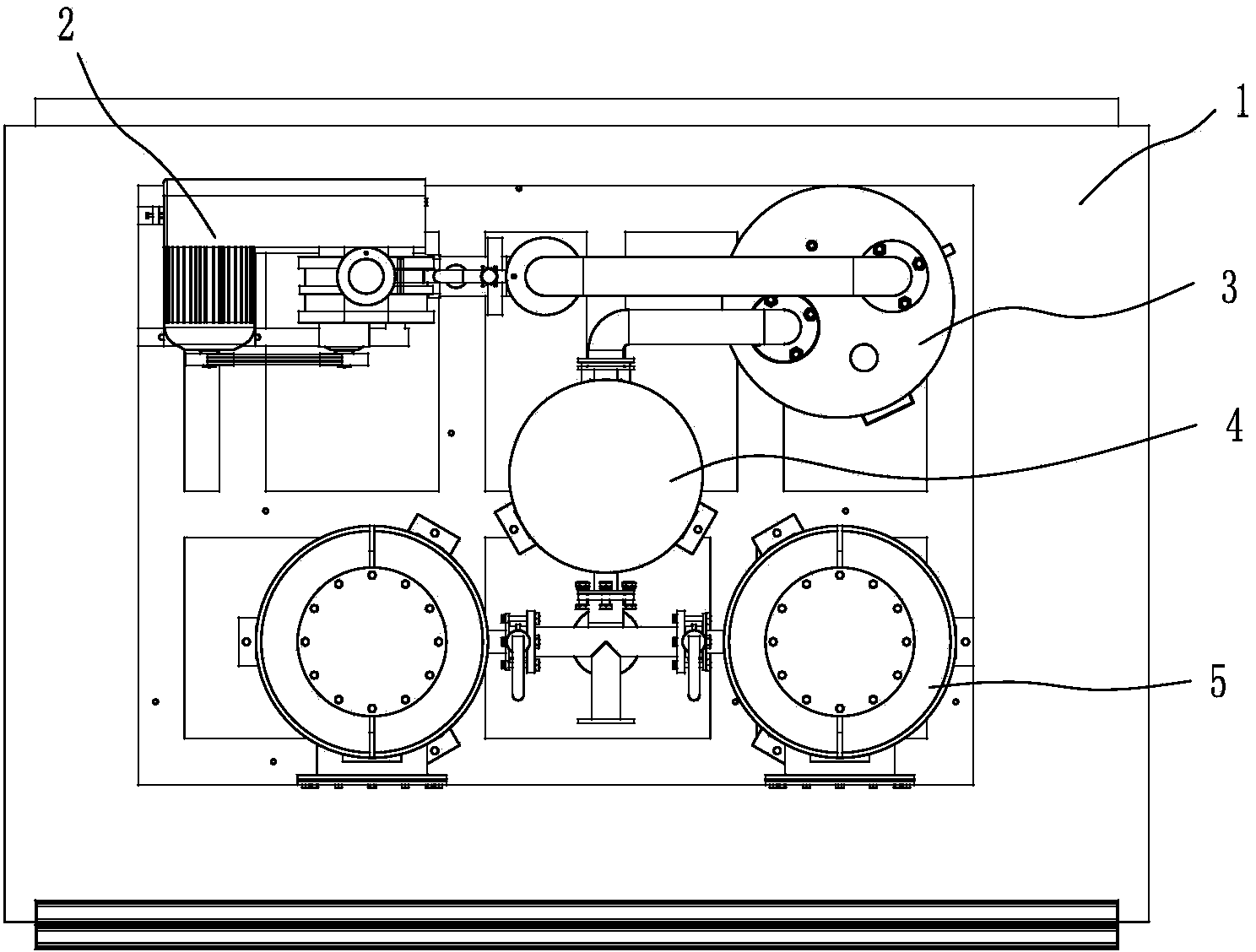 Integrated biogas treatment system