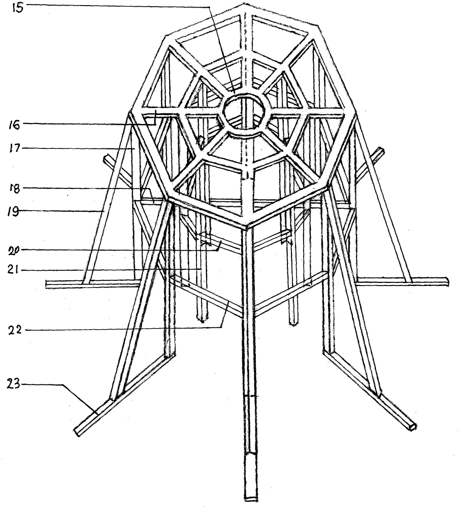 Split-type solar water heater with 315-degree arc pipe layout