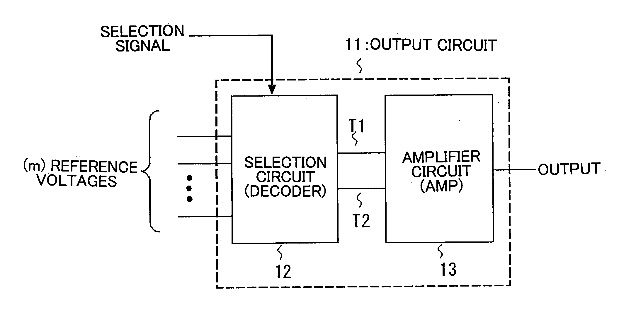 Output circuit, digital/analog circuit and display apparatus