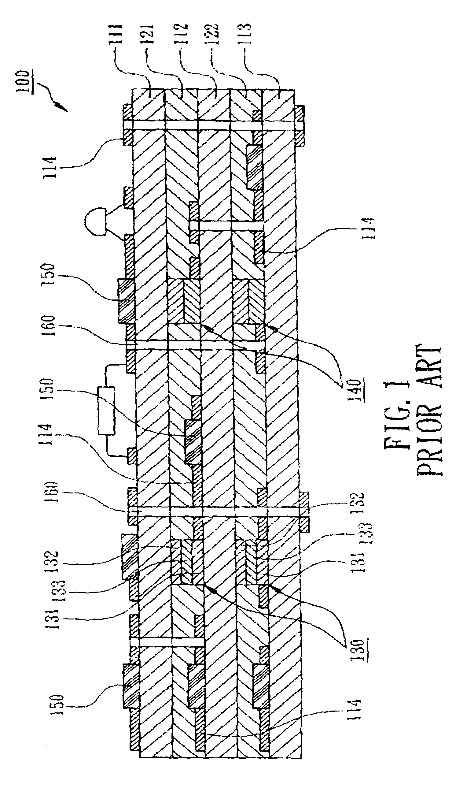 Process for manufacturing a substrate with embedded capacitor