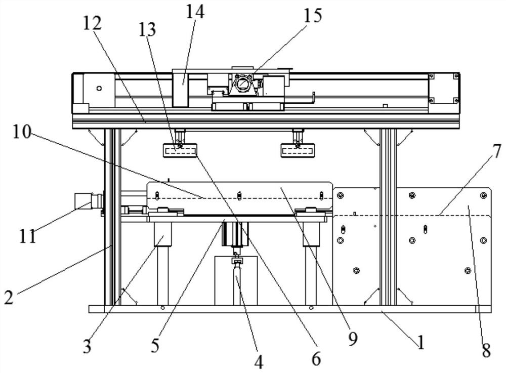 A multi-angle flattening device for processing decorative panels