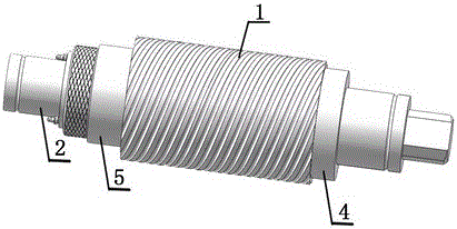 Inclined corrugated combined rolling roller for rolling metal composite plate