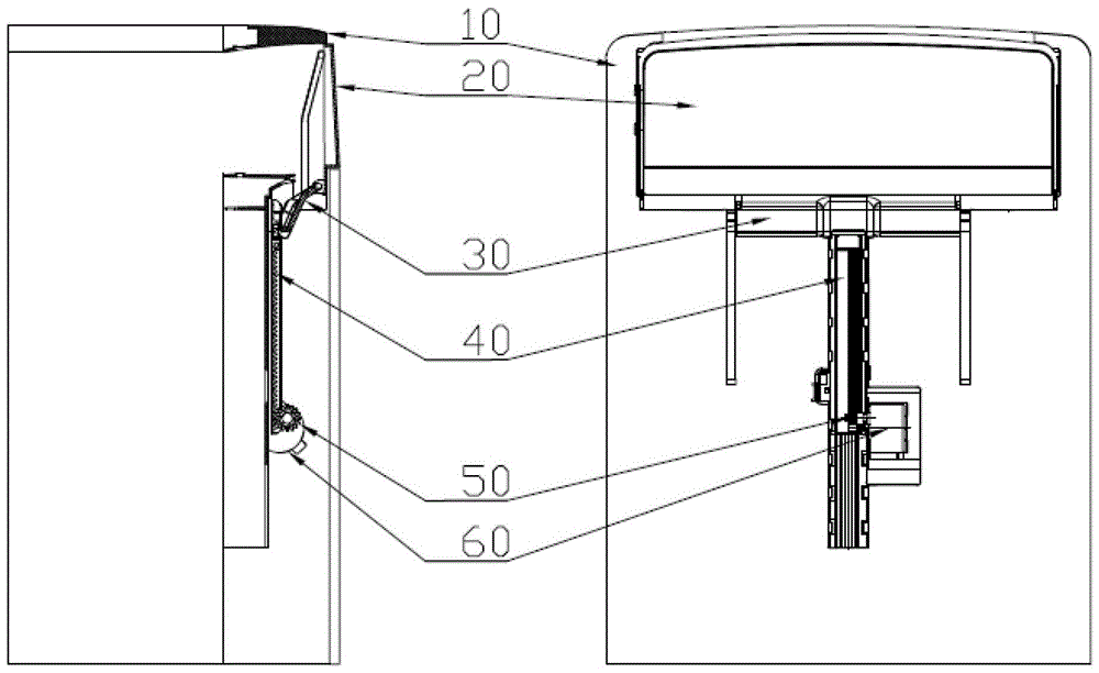 An automatic door on the air outlet of an air conditioner