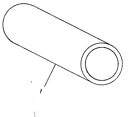 Thermoplastic large-pipe-diameter polytetrafluoroethylene thin-wall pipe