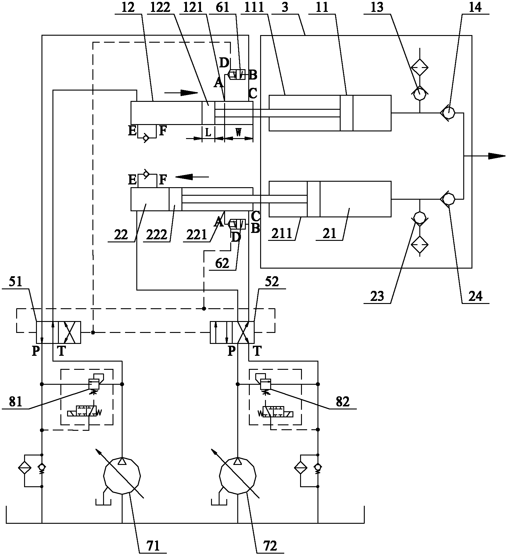 Plunger water pump and liquid control system thereof