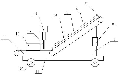 Large-inclination-angle conveying belt