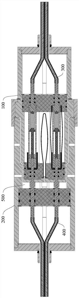 An underwater wet plugging pressure balance electrical connector