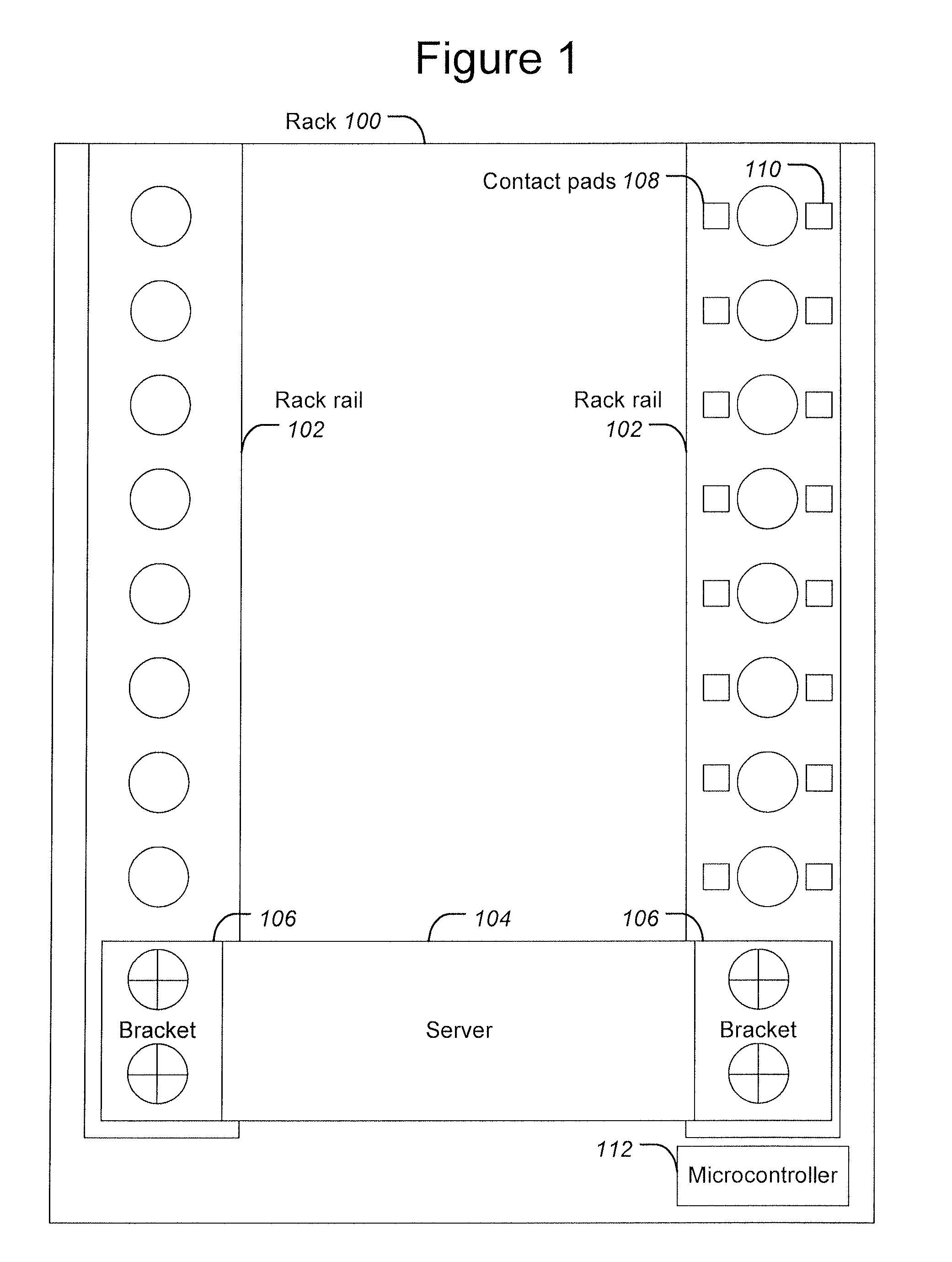 Method and System for Data Center Rack Brackets For Automatic Location Tracking of Information Technology Components