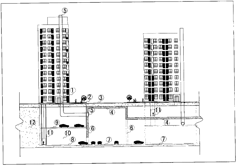 City space without traffic jams, automobile noise or automobile exhaust air pollution, and making method thereof