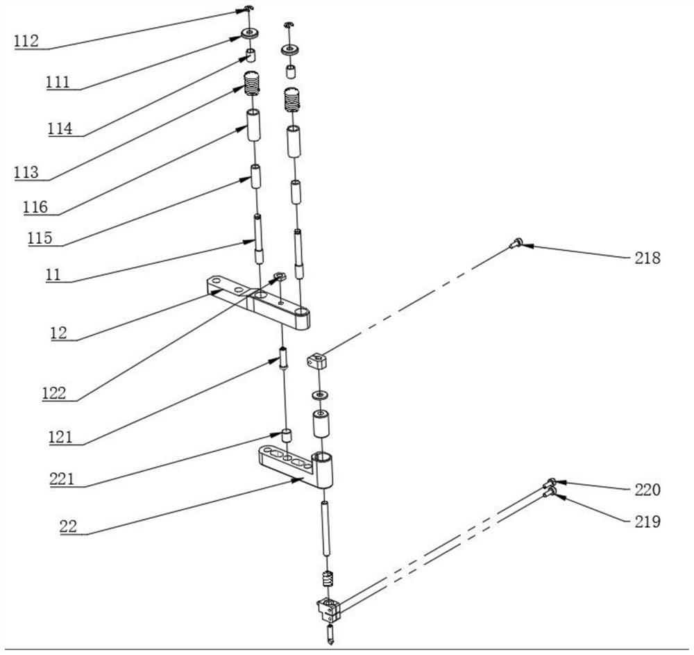 CSP chip product taking and placing mechanism and using method