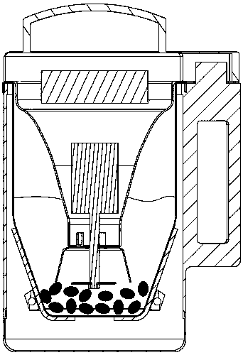 A kind of pulping method of soybean milk machine