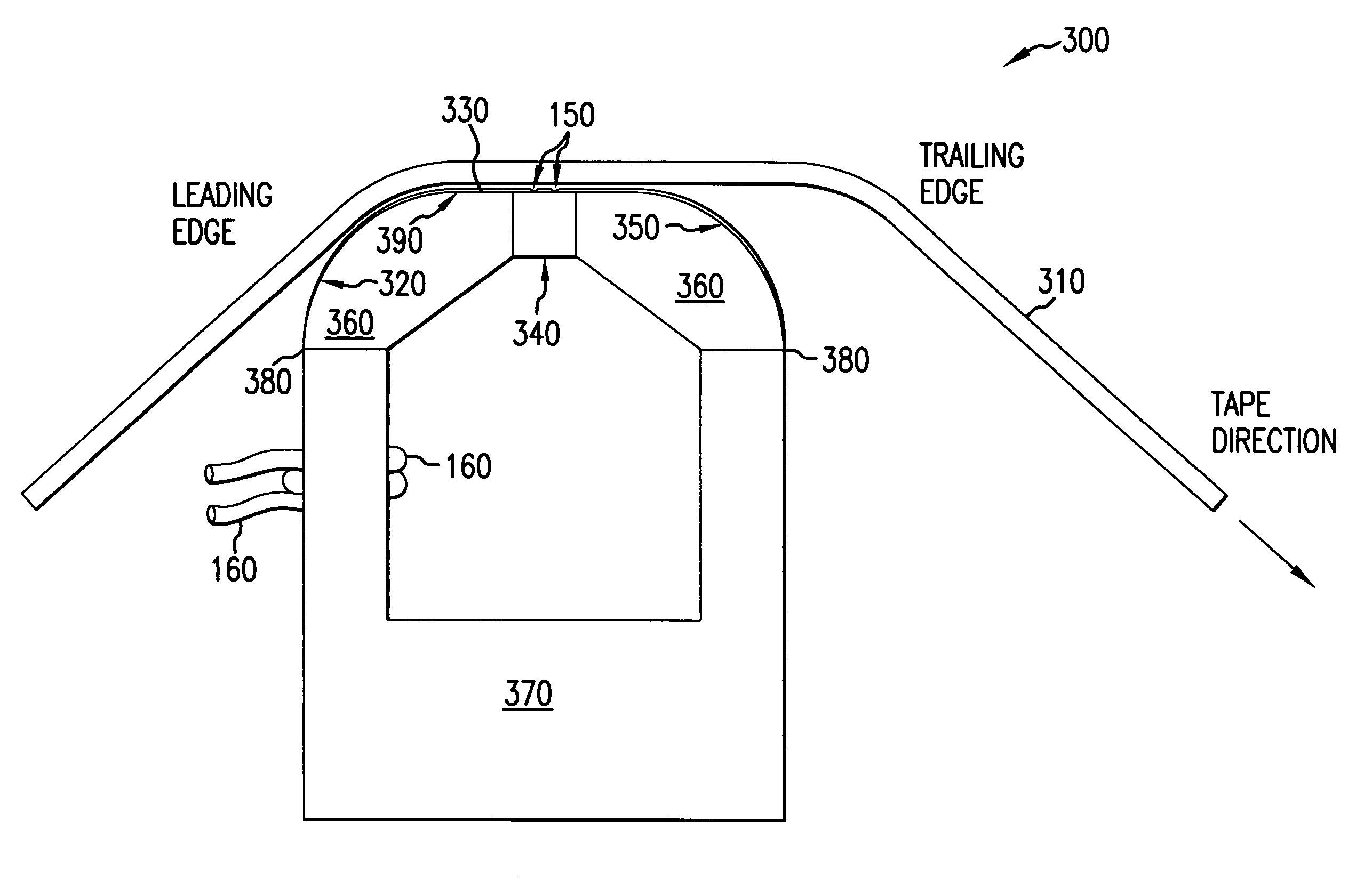 Servo write method for magnetic tape