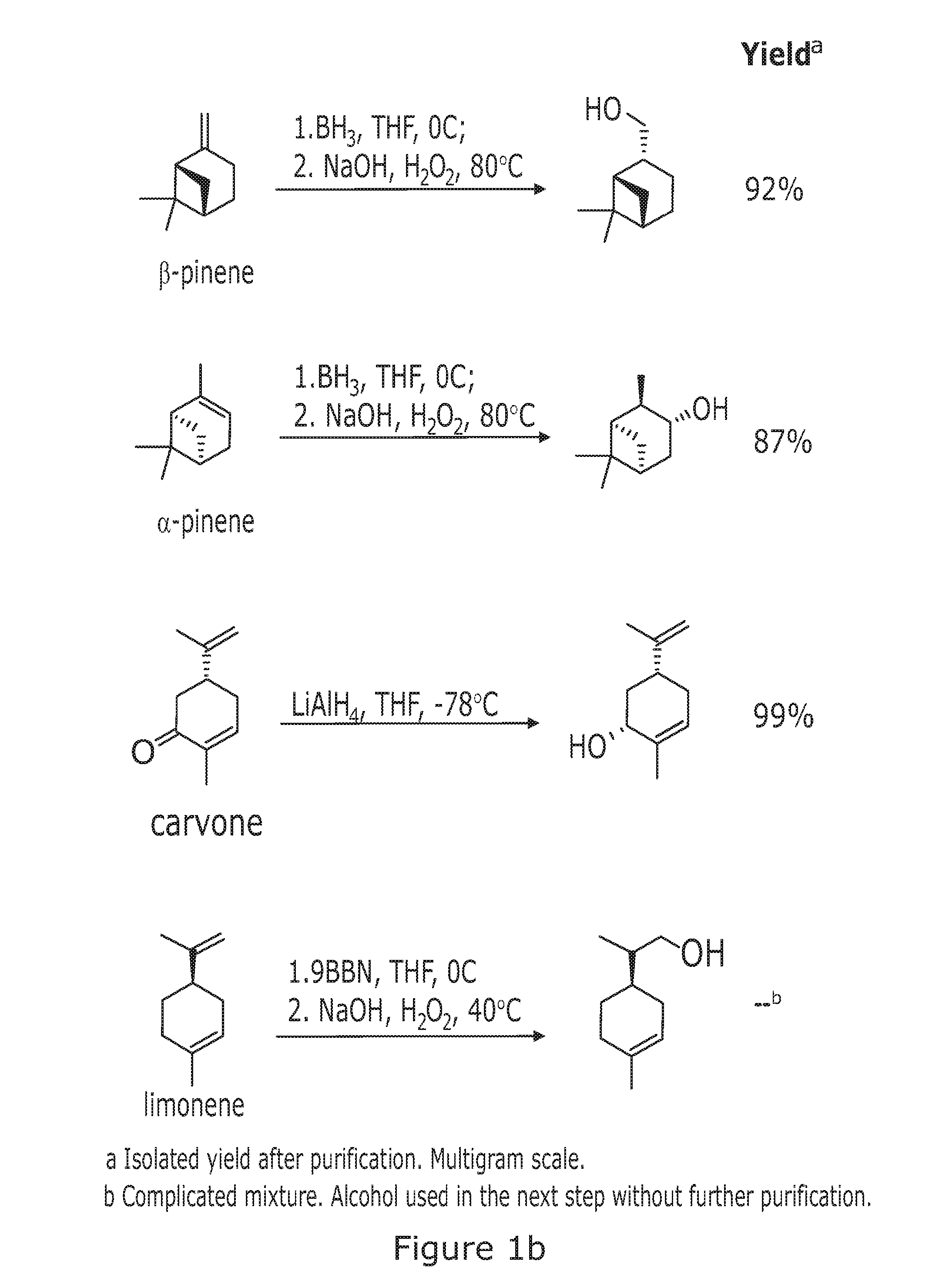 Terpene and terpenoid derivatives containing vinyl groups for the preparation of polymers