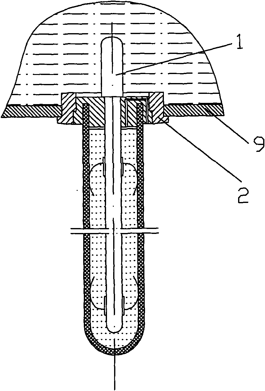 Heat collective device of solar water heater