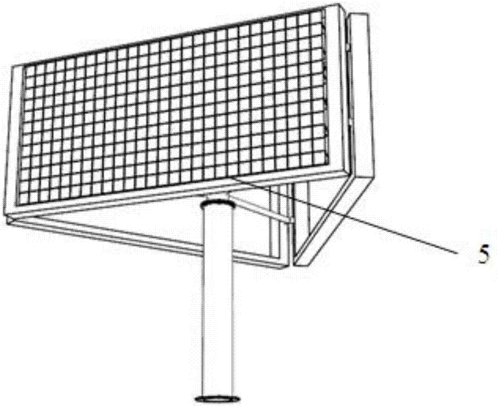 Three-side-turning advertising board device based on worms and gears
