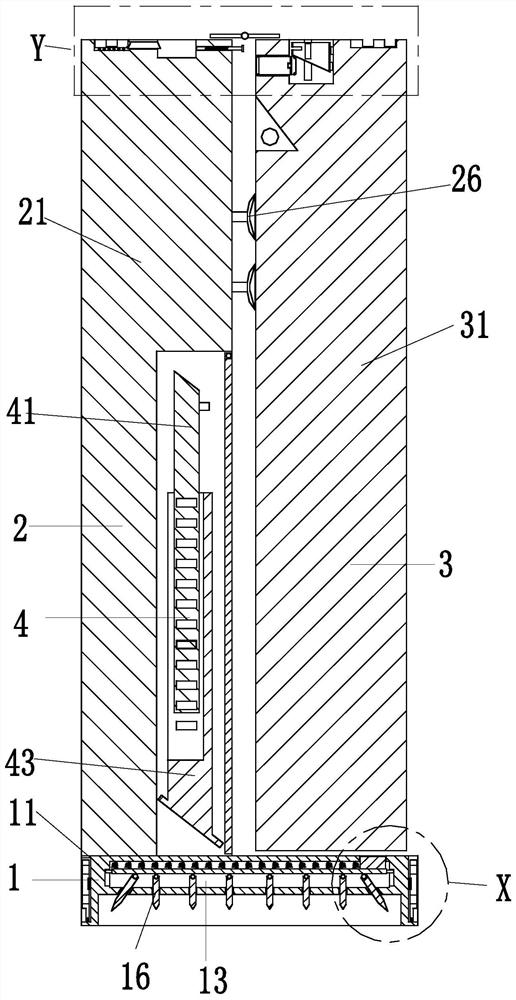 Fabricated building wall and mounting method thereof