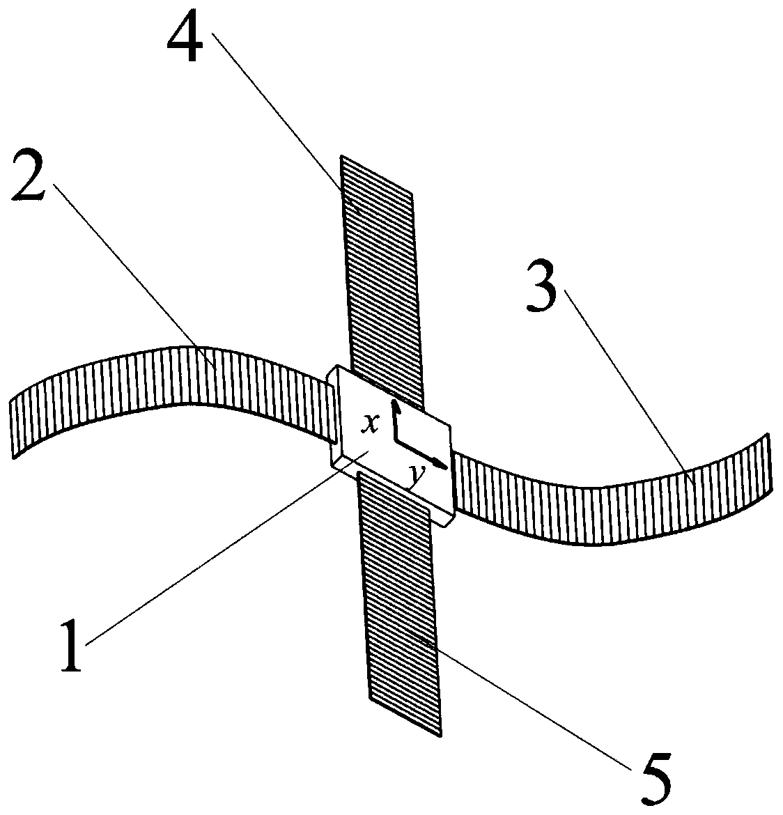 A chip satellite based on electroactive polymer and its attitude control method