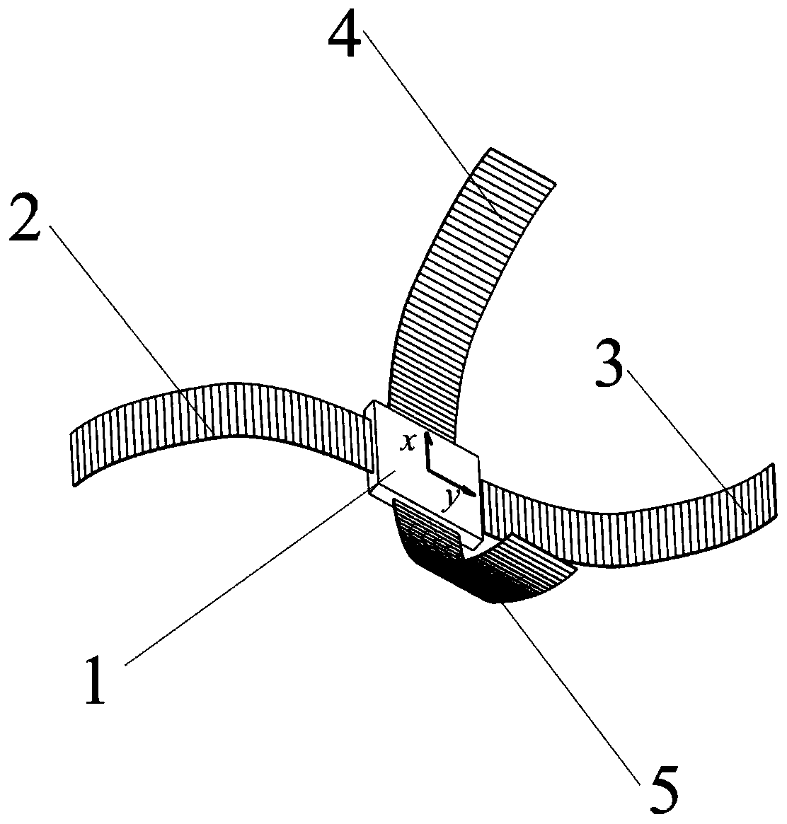 A chip satellite based on electroactive polymer and its attitude control method