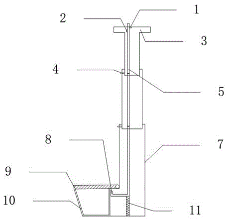 Overlying deposit sampler