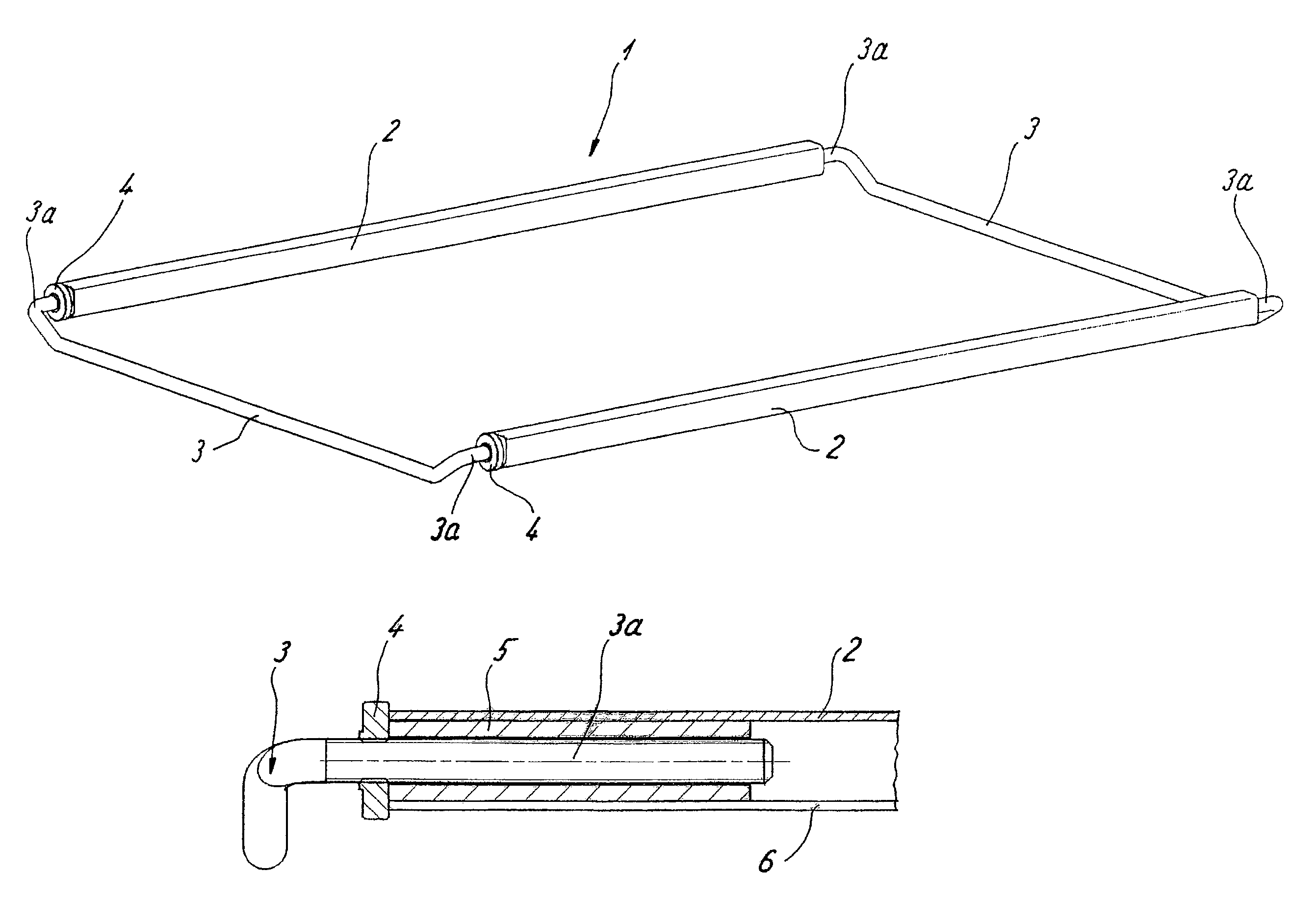 Width-adjustable carrier frame usable in household appliances, particularly in cooking and baking ovens