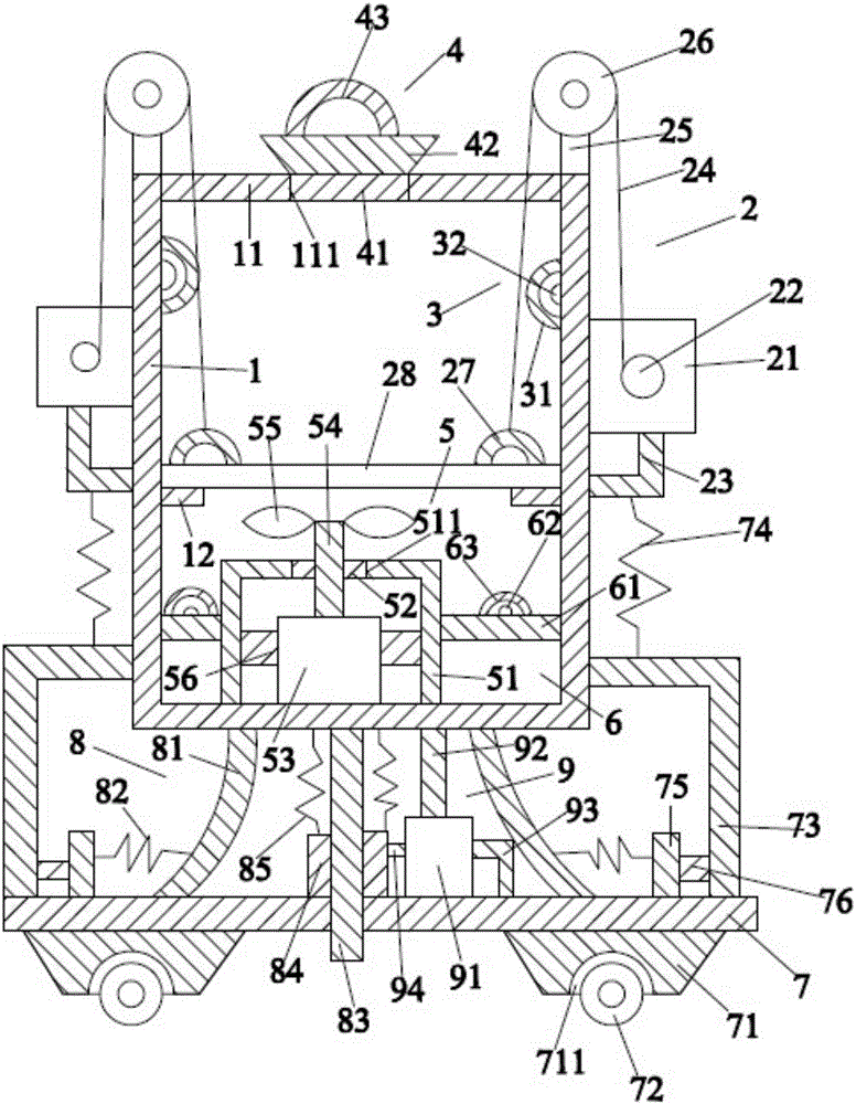 Otorhinolaryngological department disinfecting and cleaning device